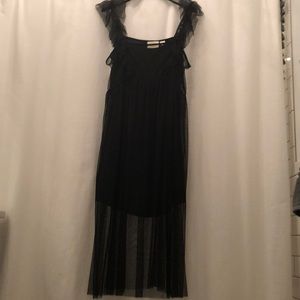 Maeve Black Sheer Dress